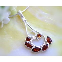 Bernstein Anhänger Silber-925 BF86