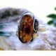 Bernstein Ring Silber 925 Bernsteinschmuck 20 mm BN10