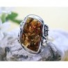 Bernstein Ring 20 mm Silber 925 BN15