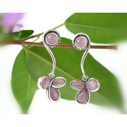 Ohrstecker Silber 925 Rosa sm72