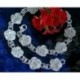 Damen Silber Armband  Blumen 20,5 cm Silber-925  AL-20