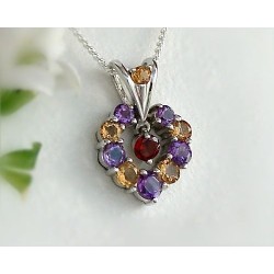 Silberschmuck - Multicolor-Anhänger Silber-925  ES20