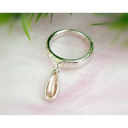 Damen Ring Silber 925 Silberschmuck rosa  ss47