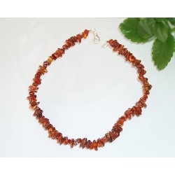 Bernsteinkette  Silber 925  BE48