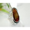Bernstein Ring Silber 925 Bernsteinschmuck 18 mm BN50