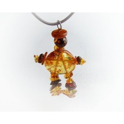 Bernsteinmännchen Anhänger Silber 925  BA130