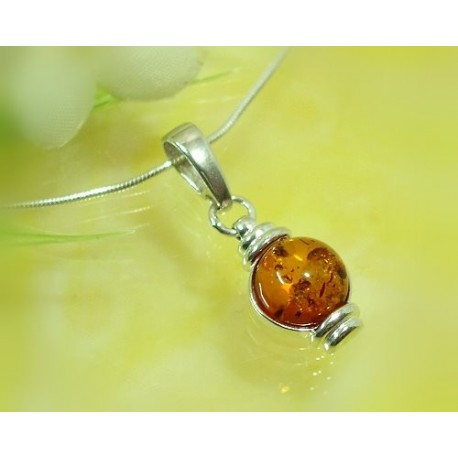 Bernsteinschmuck - Bernstein-Anhänger Silber 925 (BP47)