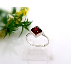 Bernstein Ring Silber 925 Bernsteinschmuck  (CD03)