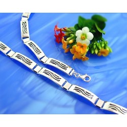 Silber Damen Armband 20 cm - 23 cm Silber-925 SA38