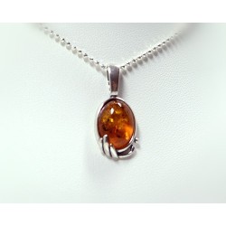 Bernsteinschmuck - Bernstein-Anhänger Silber-925  (CF94)