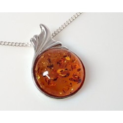 Bernstein Anhänger Silber-925 Bernsteinschmuck CG01