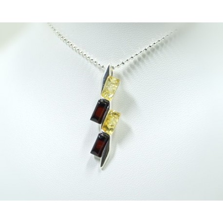 Bernsteinschmuck - Bernstein-Anhänger Silber-925  (CG02)