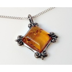 Bernsteinschmuck - Bernstein-Anhänger Silber-925  (CF96)