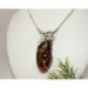 Bernsteinkette  Bernstein Collier  Silber 925 CH32A