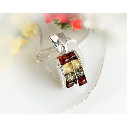Bernsteinschmuck - Bernstein-Anhänger  Silber-925  (BZ19)