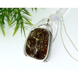 Bernsteinschmuck - Bernstein-Anhänger  Silber-925  (CL20)