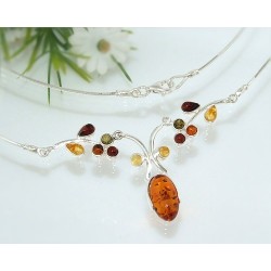 Bernstein Collier Silber 925 CH55