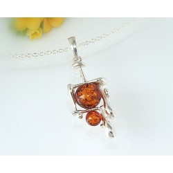 Bernsteinschmuck - Bernstein-Anhänger Silber 925 (CL78)