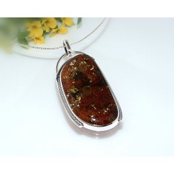 Bernsteinschmuck - Bernstein Anhänger Silber-925 CL90