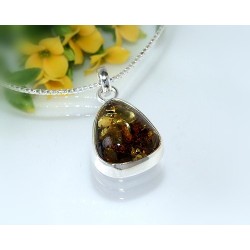 Bernsteinschmuck - Bernstein-Anhänger Silber-925 CL92