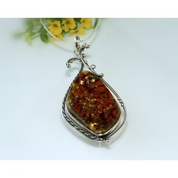 Bernsteinschmuck - Bernstein-Anhänger Silber-925 CM01