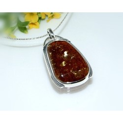 Bernsteinschmuck - Bernstein-Anhänger Silber-925 CM03