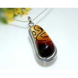 Bernsteinschmuck - Bernstein-Anhänger Silber-925 CM25