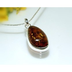 Bernsteinschmuck - Bernstein-Anhänger Silber-925 CM32