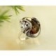 Bernsteinschmuck - Bernstein-Ring 19,5  mm  Silber-925  CD30