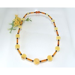 Bernsteinschmuck - Bernstein-Collier  Silber-925  (CP05)