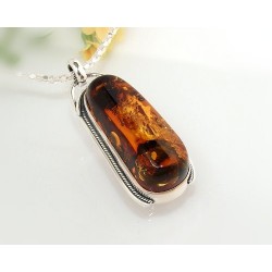 Bernsteinschmuck - Bernstein-Anhänger  Silber-925 CM95
