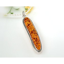 Bernstein Anhänger Silber 925 CM93