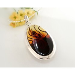 Bernsteinschmuck - Bernstein-Anhänger  Silber-925 CN21