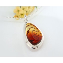 Bernsteinschmuck - Bernstein-Anhänger  Silber-925 CN29