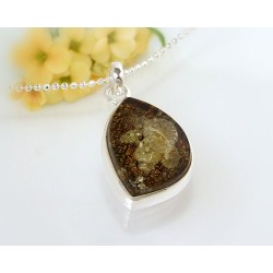 Bernsteinschmuck - Bernstein-Anhänger  Silber-925 CN32