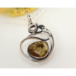 Bernsteinschmuck - Bernstein-Anhänger  Silber-925 CN06