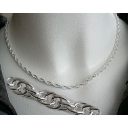 Kordelkette Silber 925  40cm - 60cm KB13