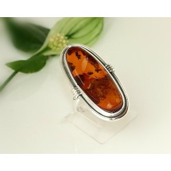 Bernsteinschmuck - Bernstein-Ring 20 mm  Silber-925  CK38