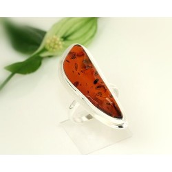 Bernstein Ring 21 mm Silber 925 Bernsteinschmuck CK41