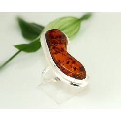 Bernsteinschmuck - Bernstein-Ring 22 mm  Silber-925  CJ81