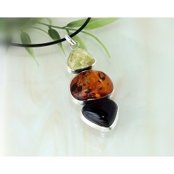 Bernsteinschmuck - Bernstein-Anhänger  Silber-925 CN51