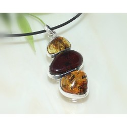 Bernsteinschmuck - Bernstein-Anhänger  Silber-925 CN60