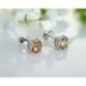 Ohrstecker Silber Citrin 925 es36