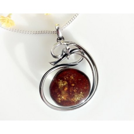 Bernsteinschmuck - Anhänger   Silber-925 BA139