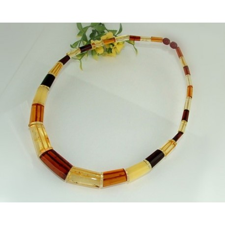 Bernsteinschmuck - Bernstein-Collier 49 cm (CP68)