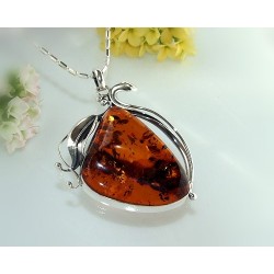 Bernsteinschmuck - Bernstein-Anhänger  Silber-925 LB35