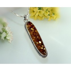 Bernsteinschmuck - Bernstein-Anhänger  Silber-925 LB45