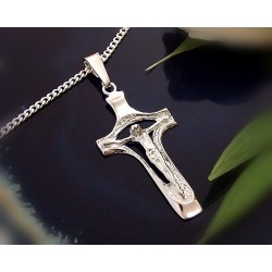 Kreuz Anhänger Silber 925 Kruzifix ST08