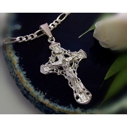 Kreuz Anhänger Silber 925 Kruzifix ST06
