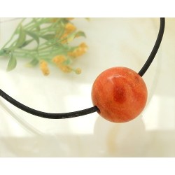 Silberschmuck - Collier m. Schaumkoralle (KL11)